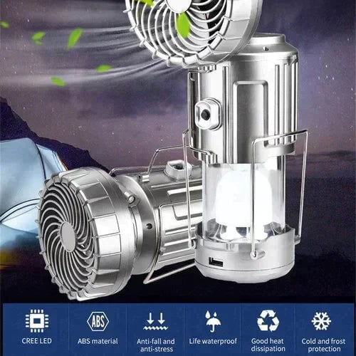 🔥🎁Hot Sale 49% OFF🎁🔥Portable LED Camping Lantern With Fan