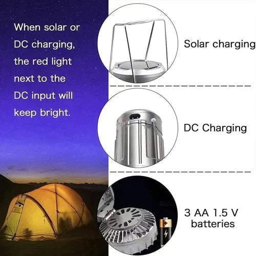 🔥🎁Hot Sale 49% OFF🎁🔥Portable LED Camping Lantern With Fan