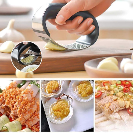 304 Stainless Steel Ring Garlic Press