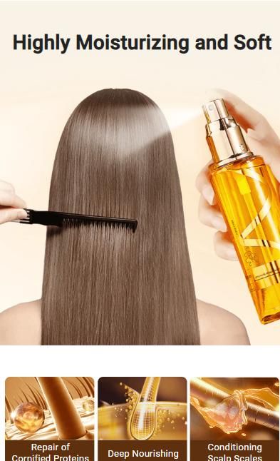 KOREAN STRAITENING SILKY HAIR OIL 250 ML【🔥Buy 1 Get 1 Free🔥】